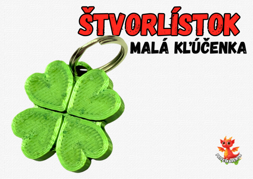 Štvorlístok - Malá kľúčenka