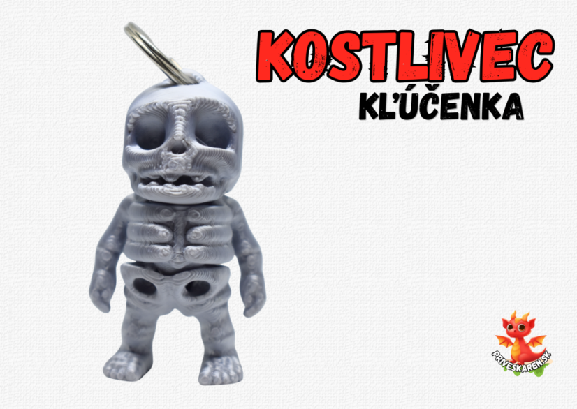 Kostlivec - kľúčenka