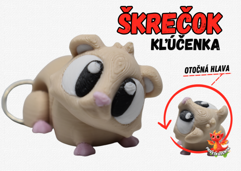 Škrečok - kľúčenka