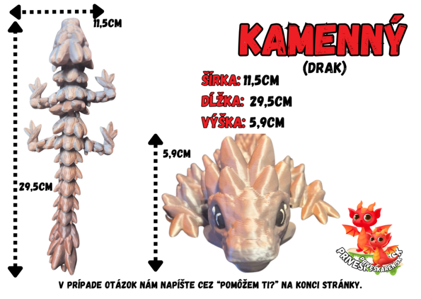 Kamenný (drak) - Farba produktu: 5
