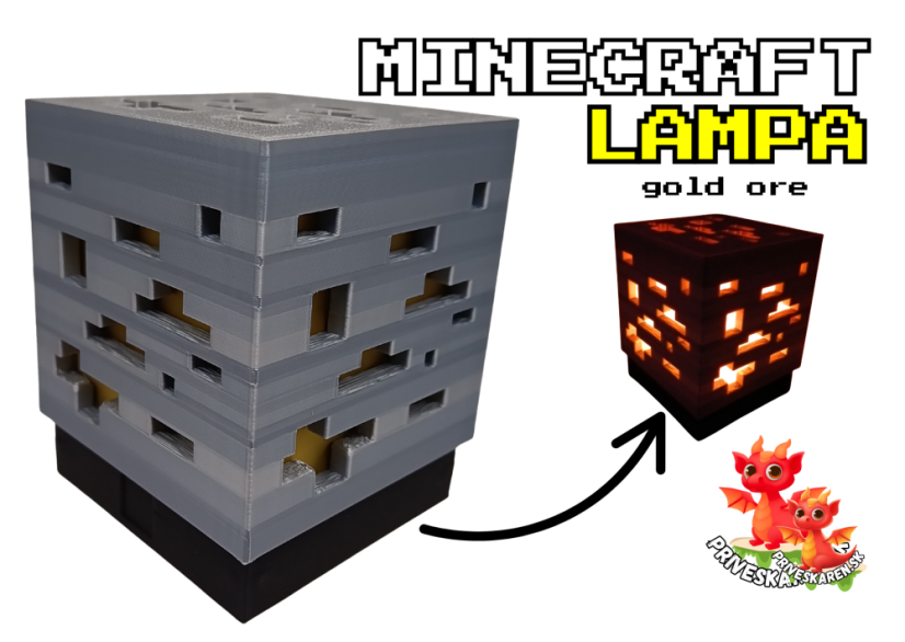 MC Gold ore Lamp