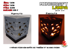 MC Gold ore Lamp