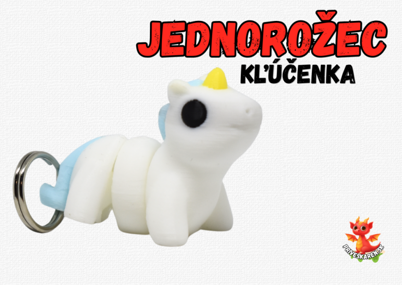 Jednorožec (Modrý) - kľúčenka
