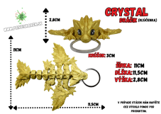 Crystal dráčik (kľúčenka)