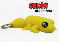 Gekón (Žltý) - kľúčenka