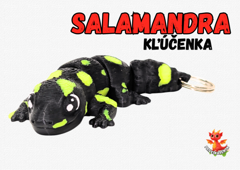 Salamandra - kľúčenka
