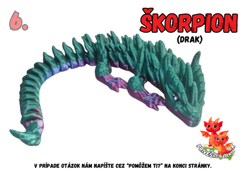 Škorpion (drak) - Farba produktu: 8
