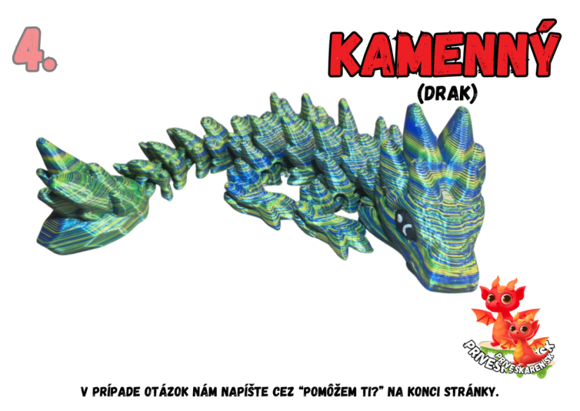 Kamenný (drak) - Farba produktu: 2