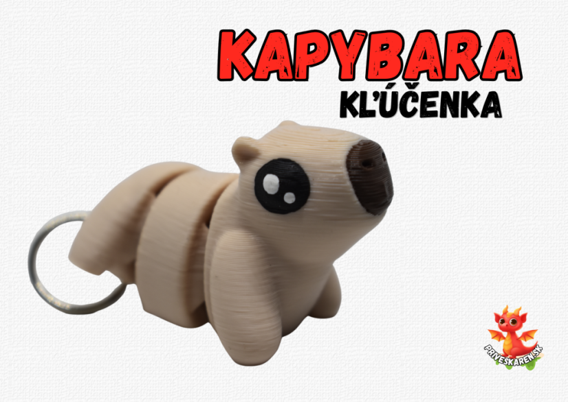 Kapybara - kľúčenka