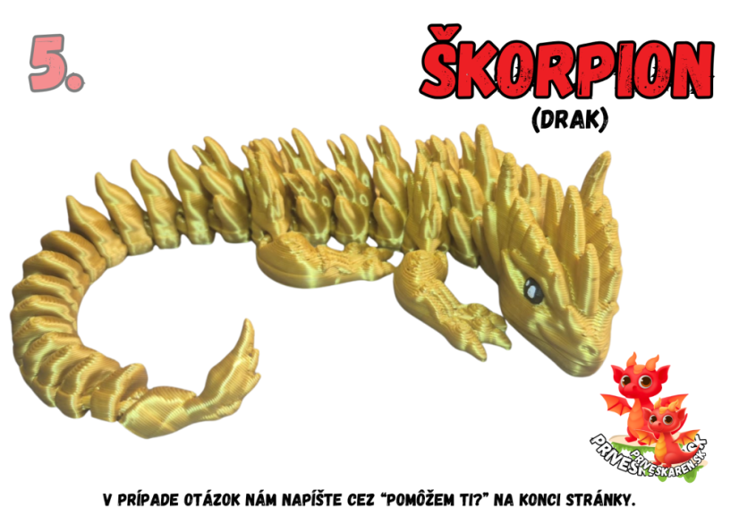 Škorpion (drak) - Farba produktu: 5