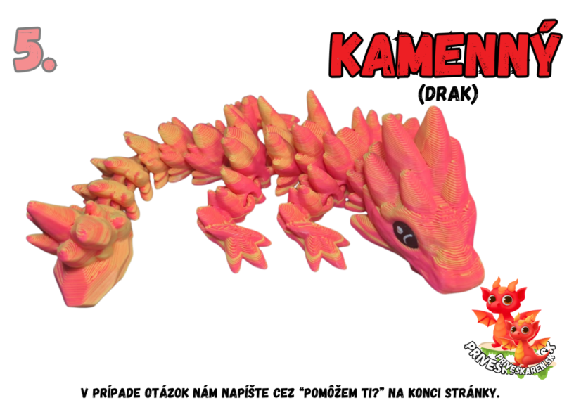 Kamenný (drak) - Farba produktu: 5