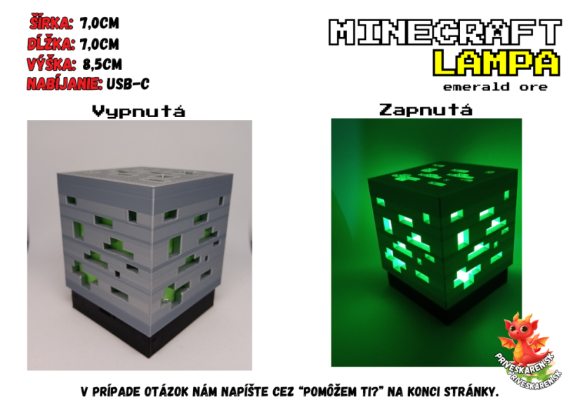 MC Emerald ore Lamp