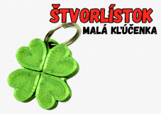 Štvorlístok - Malá kľúčenka
