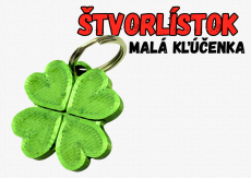 Štvorlístok - Malá kľúčenka