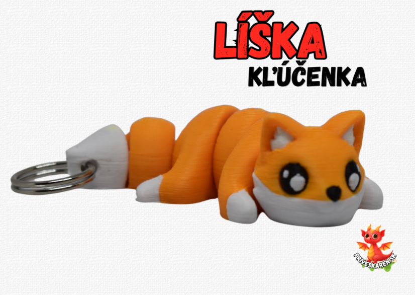 Líška - kľúčenka